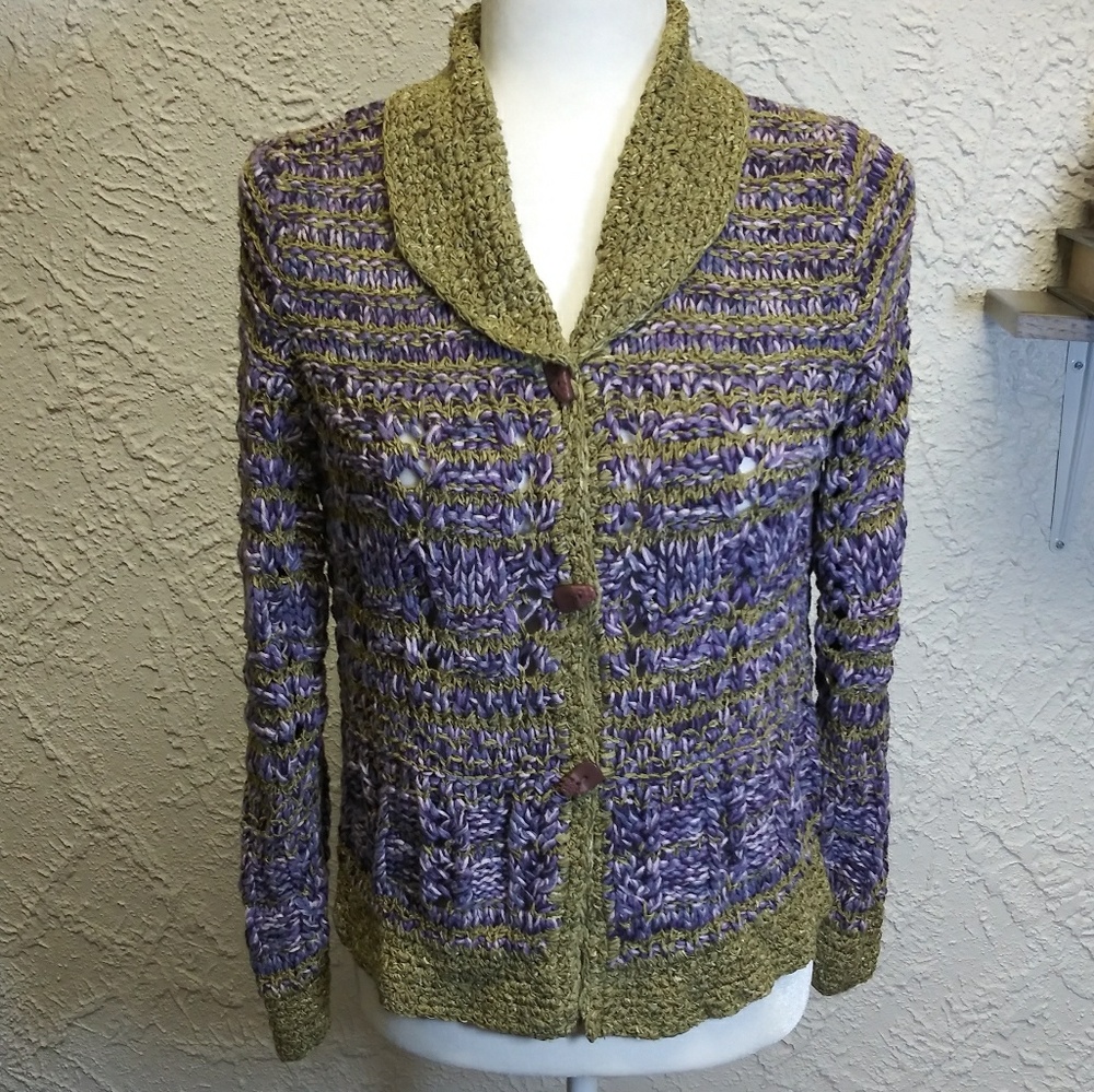 Sigrid Olsen Hand Knitted Sweater. Medium. - image 1
